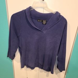 L blue Rafaella Sweater